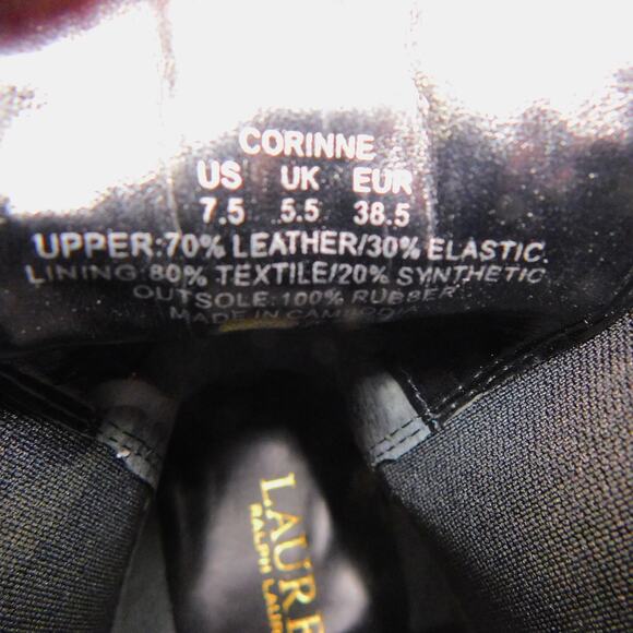 Ralph Lauren Womens Corinne Leather Distressed Metallic Booties Size 7.5 - Picture 11 of 11